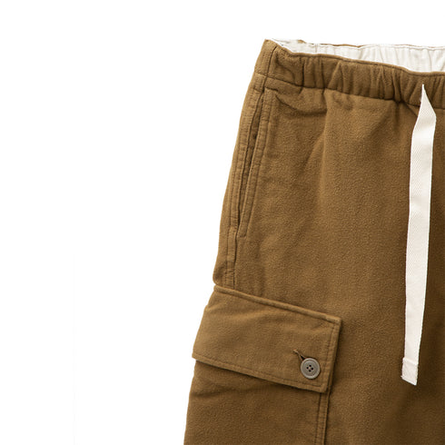 Nanamica Flannel Easy Cargo Pant Camel SUCF252E Degli Uberti
